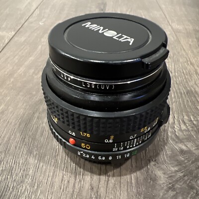 minolta md 50mm 1:2 Camera lens japan 49mm, , Nice Vintage minolta md 50mm 1:2 Camera lens japan 49mm, , Nice Vintage