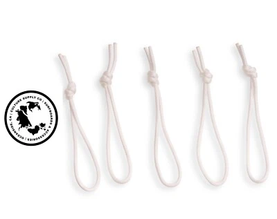CULTURE SUPPLY Culture Surfboards Leash String 5-Pack - WHITE