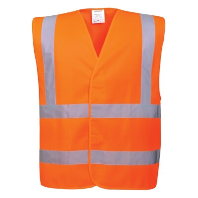 High Visibility Safety Vest - Fluorescent Orange Large / X Large - Portwest