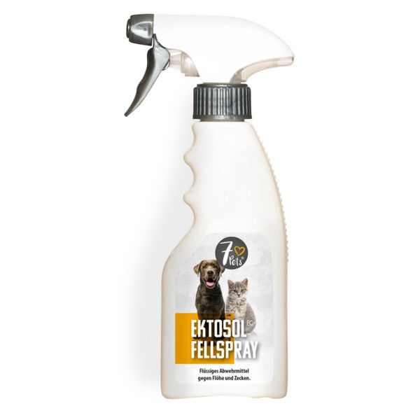 Ektosol Fellspray 250 Ml Abwehrmittel Gegen FlöHe Und Zecken FüR Hunde Katzen-image