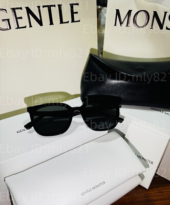 GentleMonster Lilit 01 Unisex Sunglasses Black Frame Black Lenses