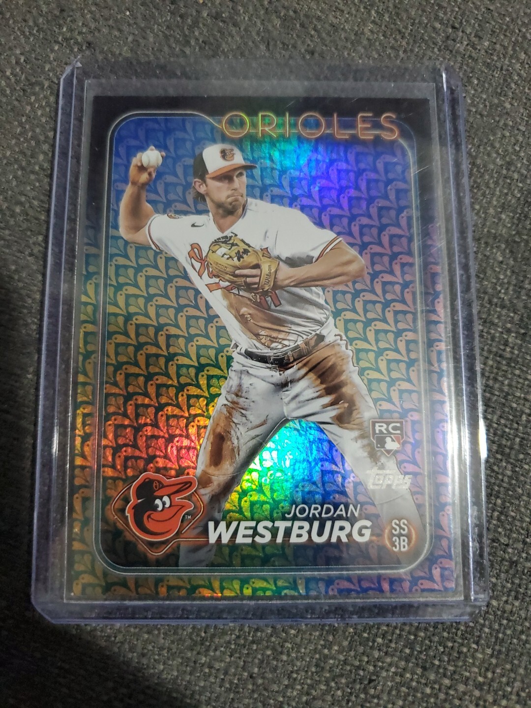 Jordan Westburg 2024 Topps Series 1 Easter Holiday Foil Rookie RC #66 Orioles