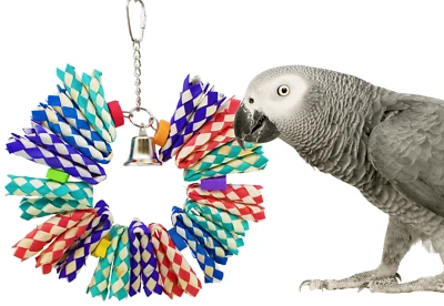 BONKA BIRD TOYS 1139 ShredBurst Bonka Bird Toy Cage Toys Cages Foraging Chew Shredder Conure
