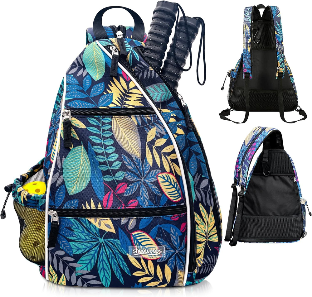 Pickleball Tennis Bag Backpack for Men Women - Sports Crossbody Franklin Pickle