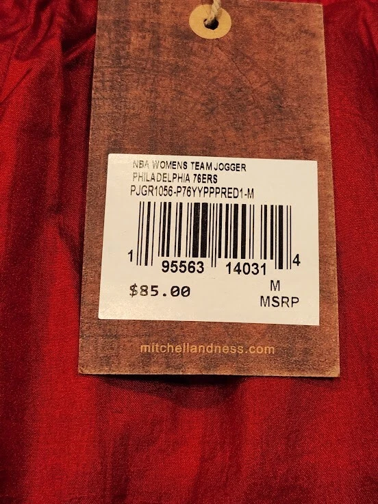 Women's Mitchell & Ness Philadelphia 76ers Team Joggers - Size M - Basketball - Image 3 of 3