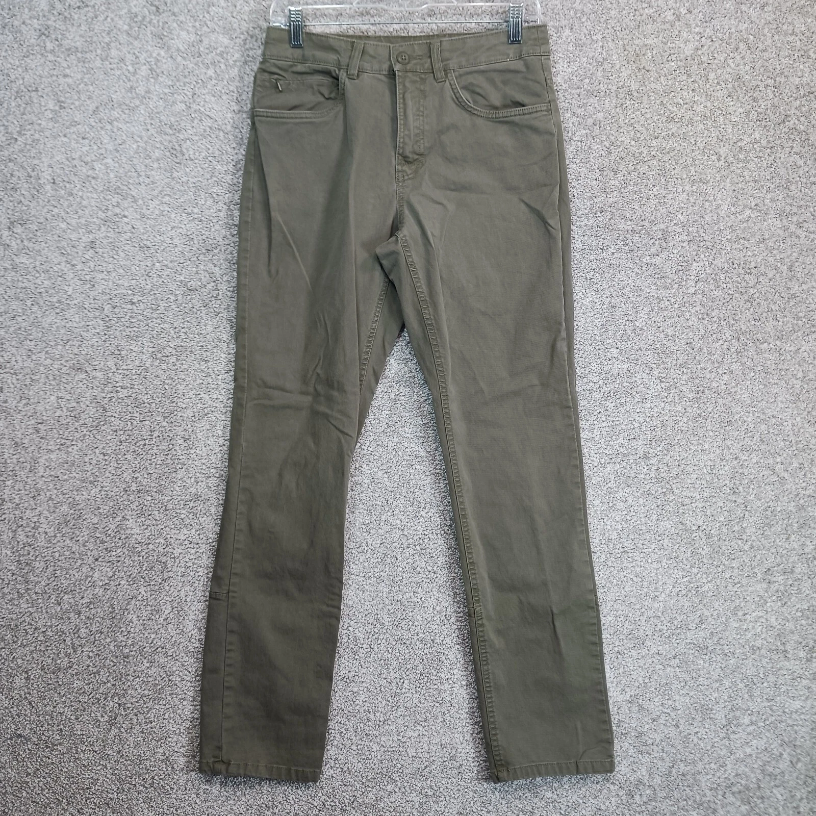 Columbia Pants Mens 28X30 Green Active Straight Leg Canvas Casual Hiking Pants