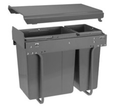 Kitchen Pull Out Recycle Waste Bin for 300 mm Unit Soft Close Practic ECO