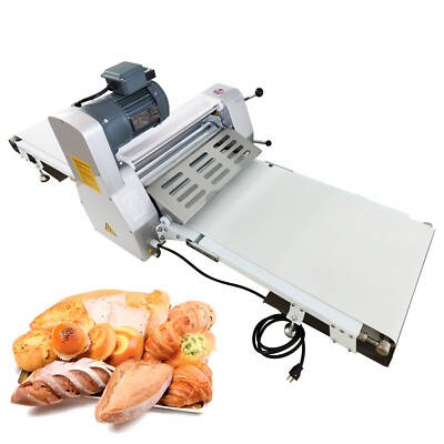 110V 550W 0.04''-1.5'' Dough Sheeter Reversible Dough Roller Machine
