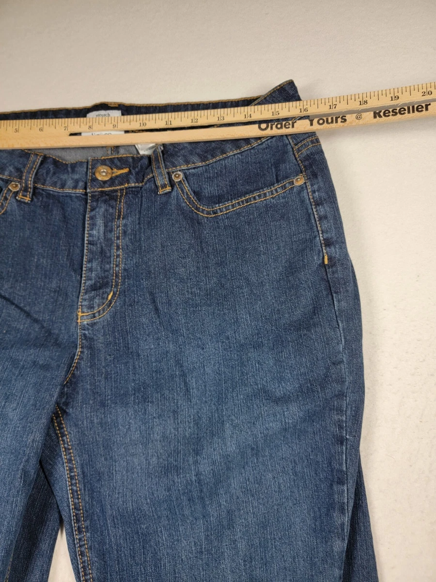 Liz Co Size 12 Bootcut Women s Denim Jeans Blue