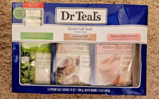 Dr Teal's 3pc Variety Pack Eucalyptus  Coconut -- Pure Epson Salts --- Lot 2324