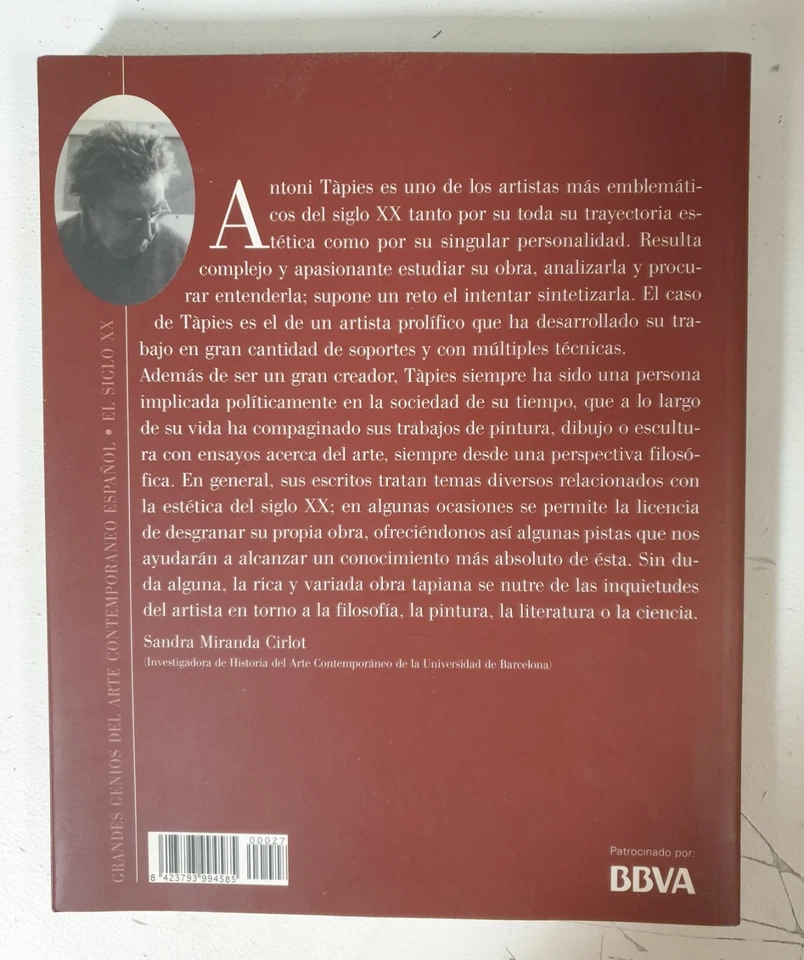 Libro Arte - Tapies - Grandes Genios Del Arte Contemporaneo Español - El... - Imagen 2 de 3