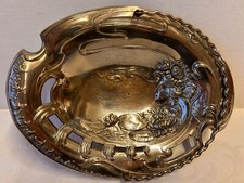 SILVERPLATE FABR WOLSKA WARSZAWA 1161 CESTINO VASSOIO ART NOUVEAU LIBERTY JUGEND