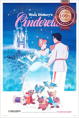 CINDERELLA 1950 50s CARTOON ORIGINAL OFFICIAL CINEMA MOVIE PRINT