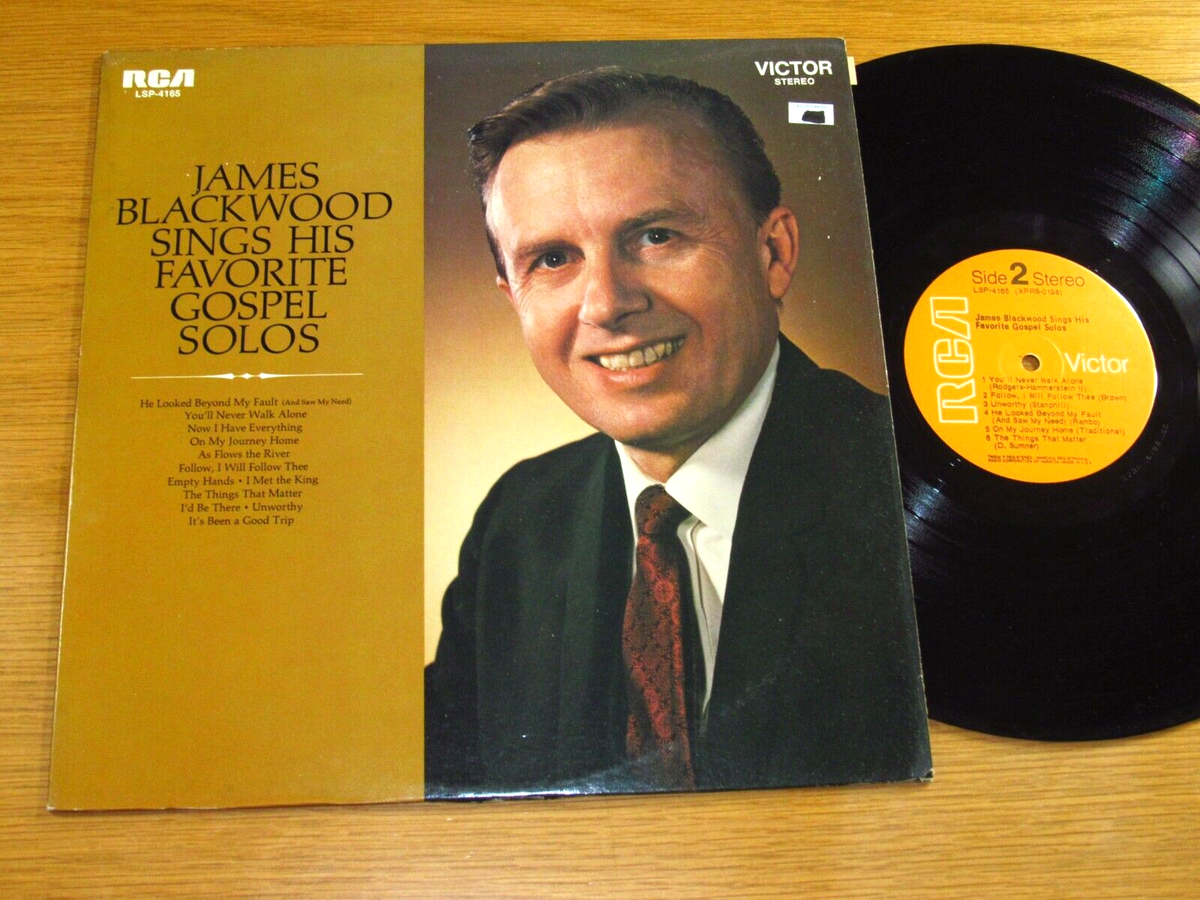WHITE GOSPEL LP - JAMES BLACKWOOD - RCA 4165 - 
