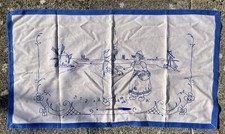 Embroidered Cloth Dutch Boy & Girl in Traditional Costume Hand-made