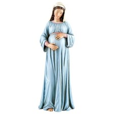 Mary, Mother of God Resin Statue, 8" Tall, Catholic Decor and Devotion