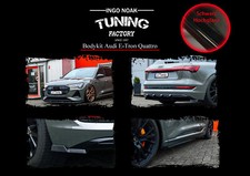 BiBodykit Frontspoiler Diffusor Schweller ABS für Audi E-Tron Quattro Schwarzgl.
