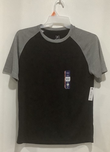 T-shirt uomo George nera fuliggine erica grigio medio erica raglan taglia M (38-40) - Foto 6 di 11
