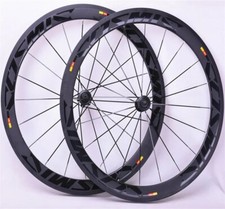 Set ruote bici da strada 700c fibra di carbonio clincher ruote bicicletta 38/50/60x25mm 20H