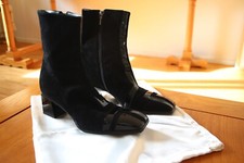 Sandro Vicari Venezia Stiefelette Leder Lack schwarz Größe 37 *NEU&OVP* 