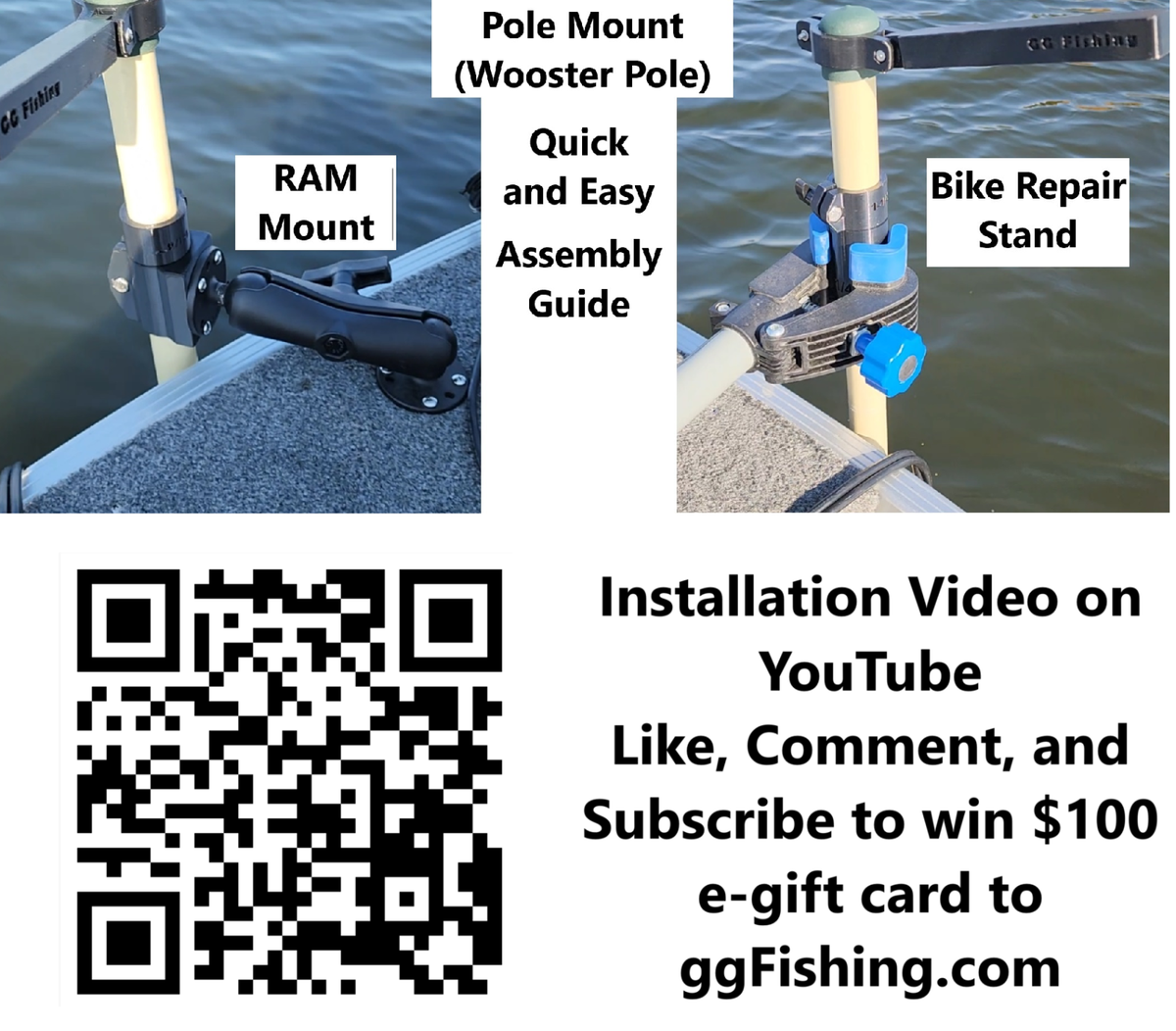 Pvc Pipe Ram Mount For Livescope Clam Live Imaging Pole Garmin