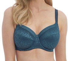 Fantasie Envisage Bra Deep Ocean Blue 36HH Underwired Side Support Full Cup 6911