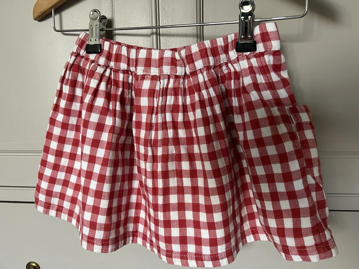 Sainsburys red cheap tartan skirt