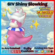 SLOWKING ✨ SHINY 6IV ✨ Pokemon SCARLET and VIOLET lv100 Battle Ready +EV Trained