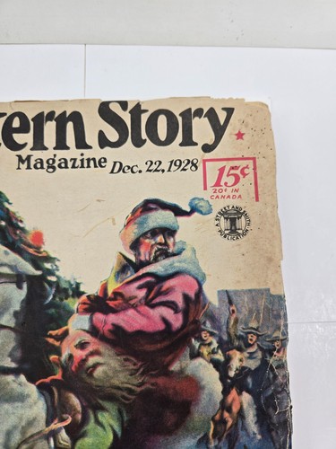 Western Story Pulp Magazine December 1928 Christmas Issue - Santa Claus Cover - Picture 4 of 9