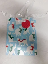 Wondershop Holiday Gift Bags With Cats, 16 Pack- 61/4 " Tall X 5"W