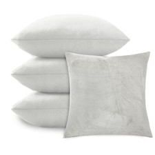 Velvet Cushions Filled or Cushion Covers Pack 4, 2, 1  Bed Sofa Decor Pillows