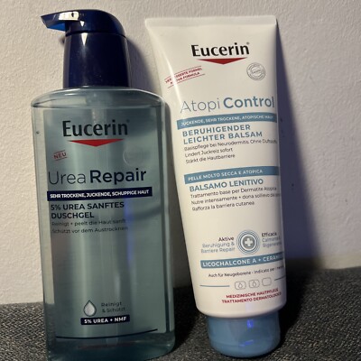 Eucerin Urea Repair 5% Duschgel &  Atopi Control leichte Neurodermitispflege NEU