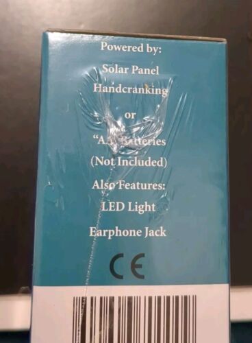 Hampton's Rechargeable Solar and Crank Radio with LED. Brand New. - Picture 4 of 5