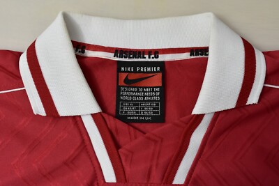 1996-98 Nike Arsenal FC GUNNERS London Home Football Shirt SIZE XL