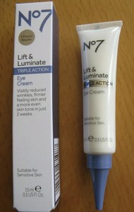 no7 lift & luminate triple action eye cream
