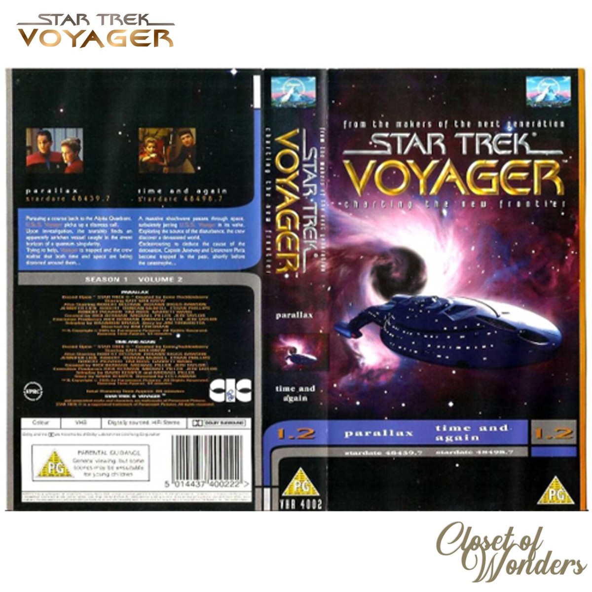 Star Trek Voyager Season 1 Volume 2 Parallax/Time and Again VHS | eBay UK