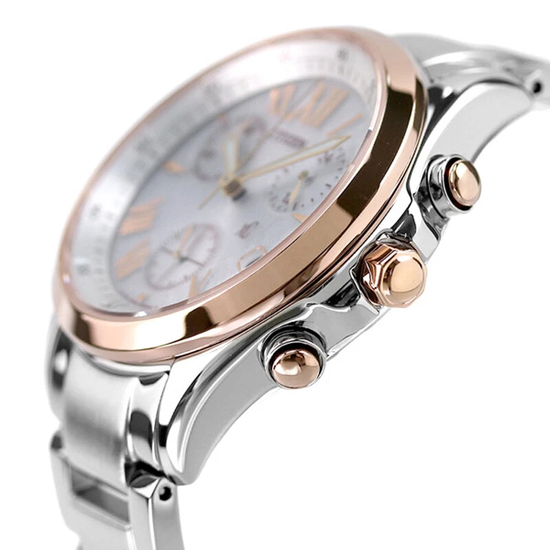 Reloj Citizen xC Cross Sea FB1404-51A Plateado Eco-Drive Cronógrafo Mujer Japón Foto 3 de 4