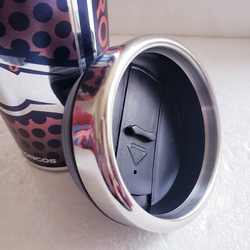 Bicchiere Denver Broncos 16 oz/450 ml doppia parete acciaio inox personalizzato usato buono - Foto 4 di 6
