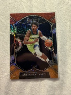 2020-21 Panini Select - Concourse Anthony Edwards #61 Red White Orange...