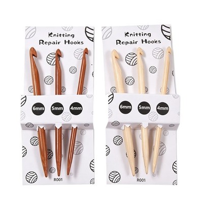 2 Sizes Bird Beak Tip Crochet Hooks For Yarn Craft Repair Crocheting Knitting