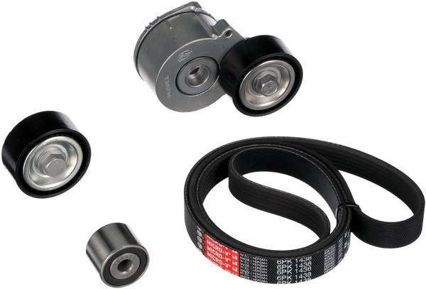 Keilrippenriemensatz Micro-V® Gates K016PK1438 FüR Fiat Peugeot 206 Scudo 2A Bus-image