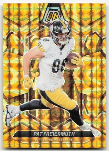 2024 Panini Mosaic #187 Pat Freiermuth Mosaic Reactive Yellow