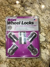 MCGARD 24215 Chrome Cone Seat Wheel Locks M14 X 1.5 Thread Size - Set of 4