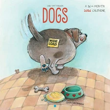 GARY PATTERSON'S DOGS 2026 WALL CALENDAR 12x12/Trends/Funny/Free shipping
