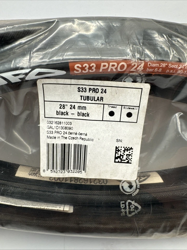 Neumático individual tubular para ciclismo de carretera Tufo S33 Pro 24 28" 24 mm (negro) Foto 2 de 4