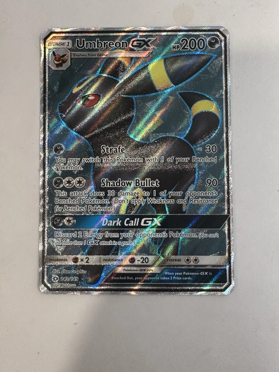 umbreon pokemon card ebay Amazon.com: POKEMON, Sun and Moon, UMBREON GX 80/149 : Toys & Games main image 0
