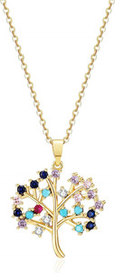 Authentic Tree of Life Necklace for Women-Gold Plated Crystal Necklace for Valentines Day