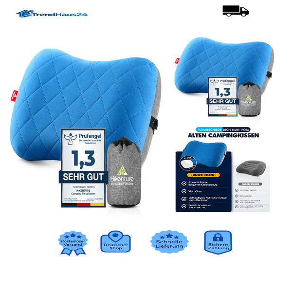 Aufblasbares Kopfkissen Mit Abziehbarem Bezug, Ergonomisch, Luftkissen, Bl-image