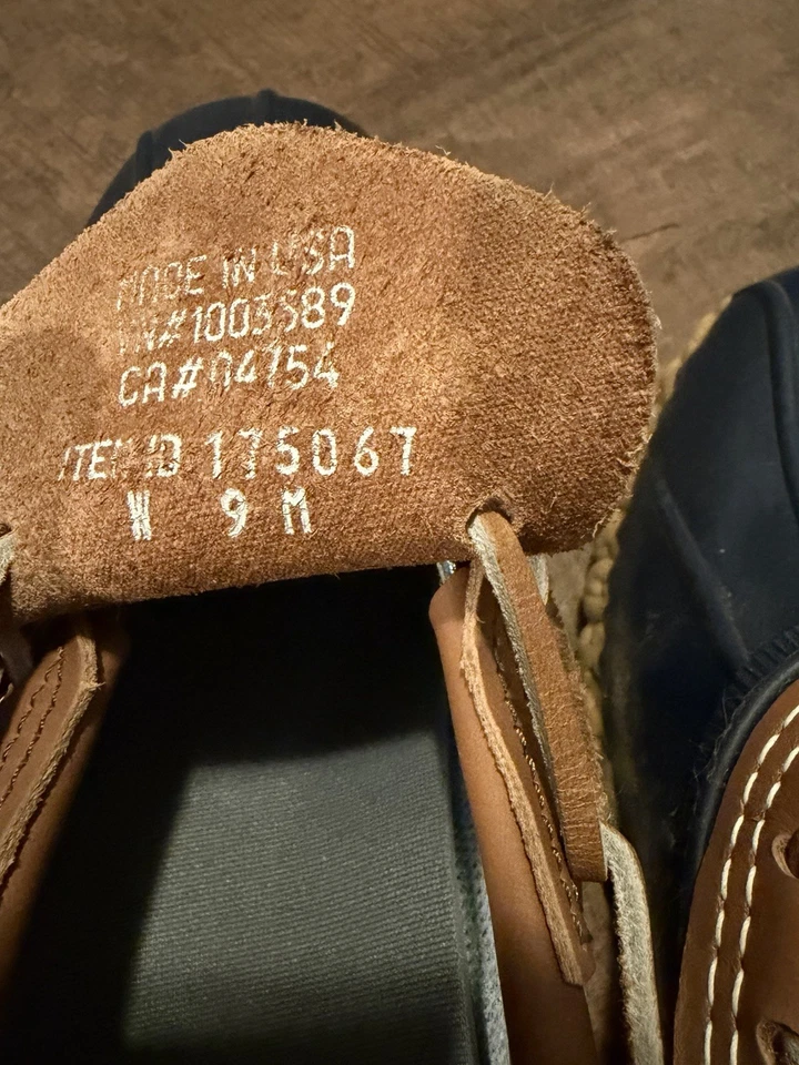 Botas LL Bean Rubber Moc Low Duck Marrón Tostado 175067, Mujer Talla 9 M, ¡Bonito Par! Foto 2 de 3