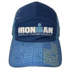Ironman World Championship 2018 Kona Hawaii 5 Panel Blue Hat One Size Triathlon